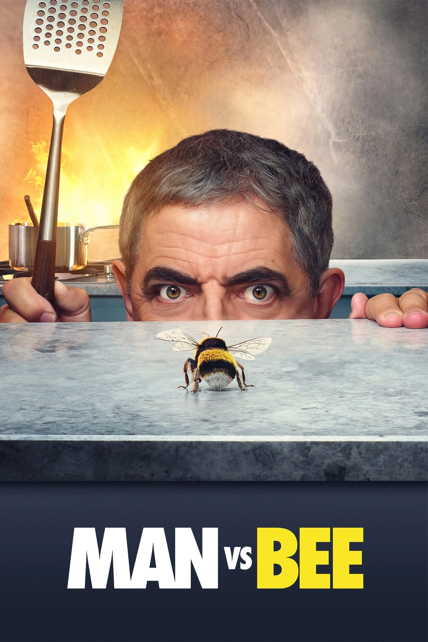 Постер Человек против пчелы